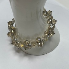 bracelet beaded pink faceted beads versatile