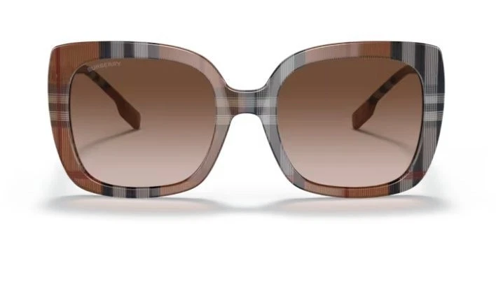 Gafas de sol BURBERRY BE4323 400513 54 mm marrón degradado a cuadros caroll Foto 2 de 4