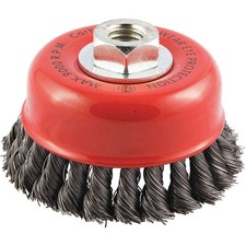 Grainger Approved 66252838527 Cup Brush,Wire 0.014" dia.,Carbon Steel 443M65