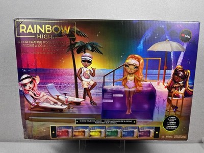 New Rainbow High 7-in-1 Color Change Pool & Beach Club Playset