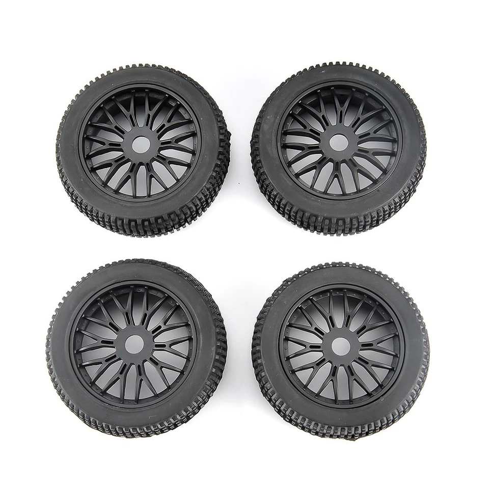 4pcs RC 1/8 Buggy Tires & Wheel Rims Kit 17mm Hex For HSP HPI Off-Road Car Model - Image 3 of 4