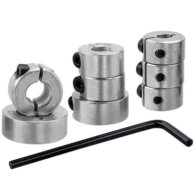 8 Pieces Drill Bit Depth Stop Collar Rings, Split Ring Drill Depth Limiter Colla