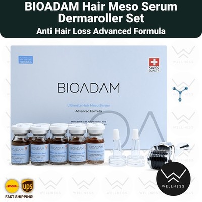 BIOADAM Hair Meso Serum Dermaroller Set Anti Hair Loss Advanced Formula