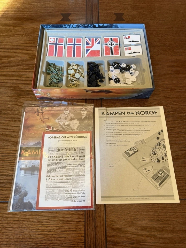 Kampen Om Norge / Battle Of Norway Boardgame Complete With English Rules - Image 3 of 4