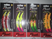 8 New Brads Killer Fishing Gear Super Bait Skinny Mini 
