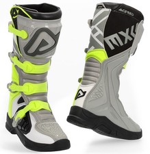 STIVALI MOTO CROSS ENDURO ACERBIS X-TEAM  GREY YELLOW GRIGIO GIALLO FLUO TG 44