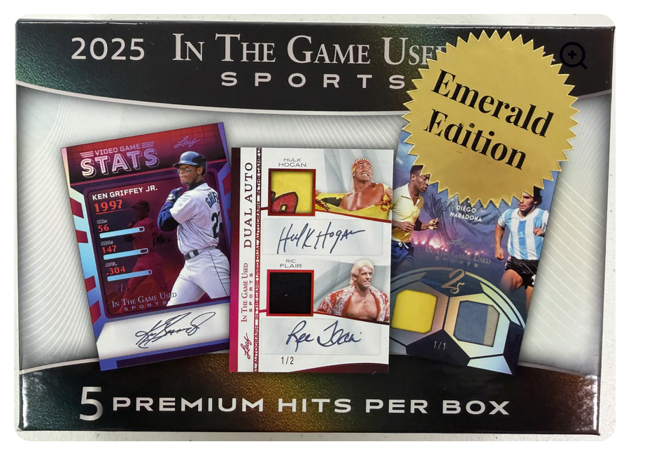 2025 Leaf In The Game Used Sports Emerald Edition Hobby Box | eBay