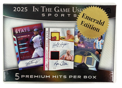 2025 Leaf In The Game Used Sports Emerald Edition Hobby Box