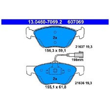 Satz Bremsbeläge Bremsklötze vorne für Alfa Romeo GTV 916 Spider | 23911220