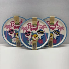 Lot Of 6 Zak! Children’s Melamine 8” Plates Baby Shark