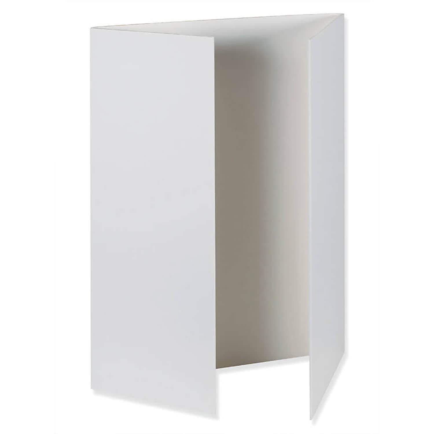 Pacon 3861 Tri-Fold Presentation Boards 48x36 12/CT Matte White