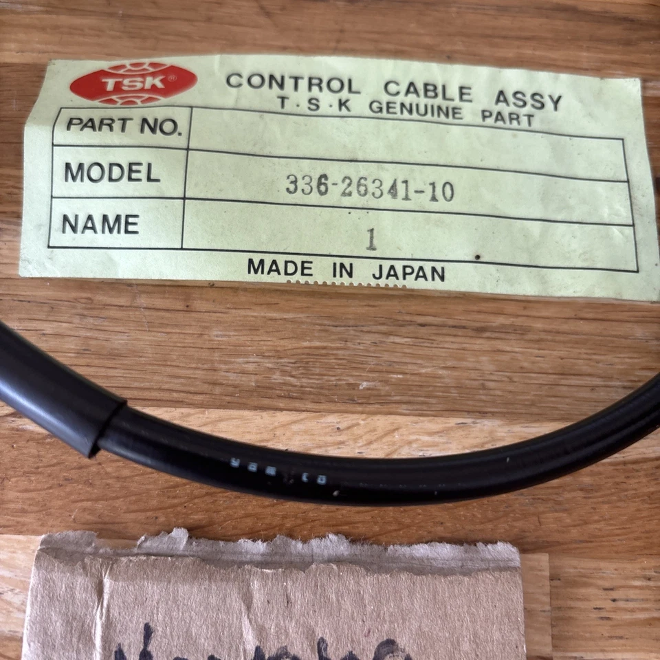 Nuevo Antiguo Stock TSK Cable Japonés - 336-26341- 10 Yamaha RS100 Freno Foto 3 de 4