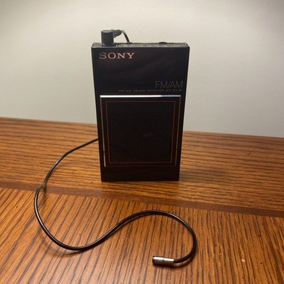 Classic Sony Pocket Radio AM/FM ICF-S11W Original Tested Works