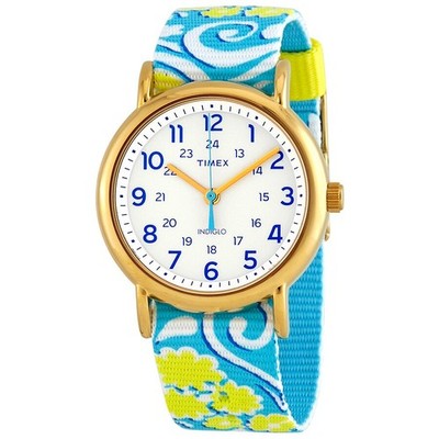Timex Ladies Weekender White Dial Watch - TW2P90100 NEW
