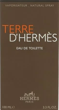Terre D'Hermes by Hermes for Men 3.3 oz Eau de Toilette Fl Oz (Pack of 1) 
