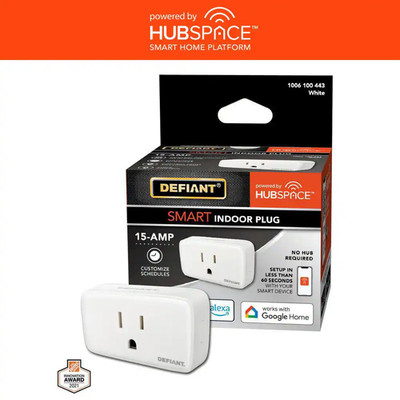 15 Amp 120-Volt Indoor Smart Plug and Timer Wi-Fi Bluetooth Single Outlet Powere