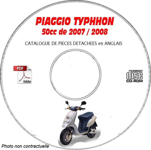 Piaggio Typhoon 50 catalogue de pièces sur CD-ROM interactif