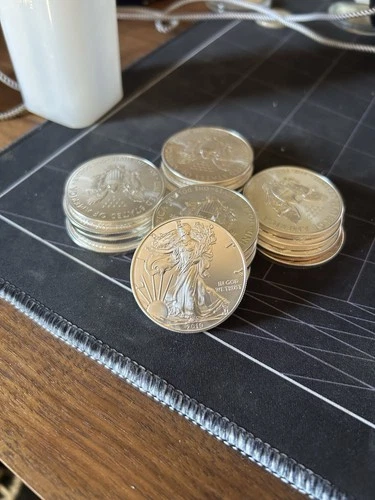 Roll of 20 - 2019 $1 American Silver Eagle Dollar Coins full Tube 1 oz BU .999