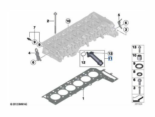 Cylinder Head Coolant Elbow Pipe For BMW 1 2 3 4 5 6 Series N47 N57