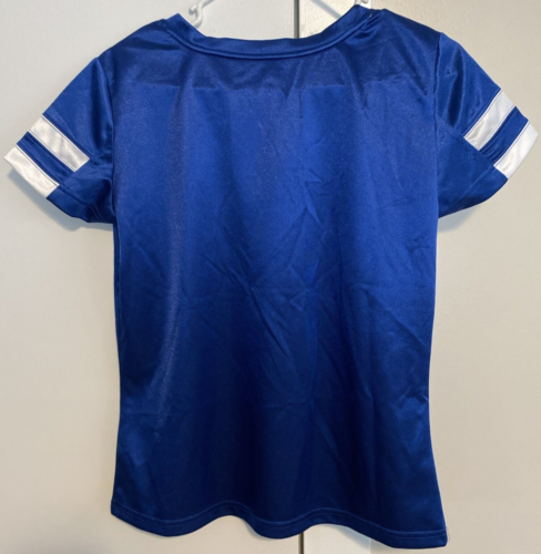 NFL Indianapolis Colts Blue Shirt WMN Size L Short Sleeves V Logo Front Dazzle - Bild 2 von 15