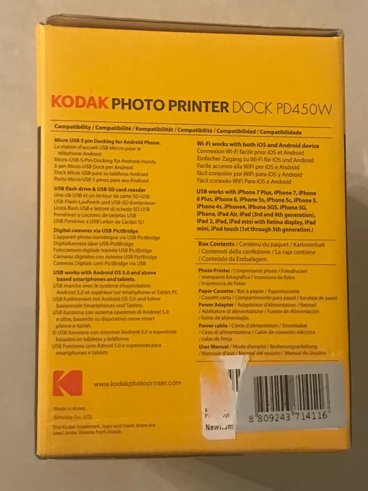 Kodak PD-450 Photo Printer Dock