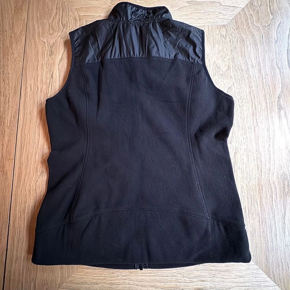 CUTTER & BUCK UW Huskies Black Fleece Vest w/University of WA logo Sz WOMEN'S XL - Image 4 of 4