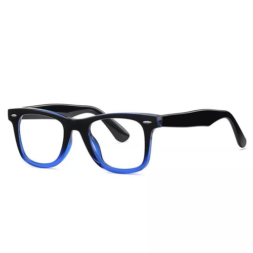 Retro Eckig TR90 Gleitsicht Optische Brille Brillengestell für Herren Damen Flach Licht - Bild 15 von 18