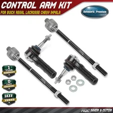 4x Front Inner & Outer Tie Rod Ends for Buick Regal LaCrosse Chevy Impala 14-20