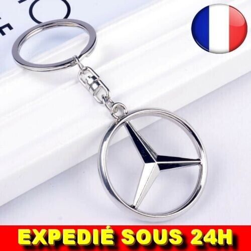 ✅ Porte Clés Mercedes Benz Métal Logo Accessoire Voiture Auto Haute Qualité Clé - Photo 1 sur 2