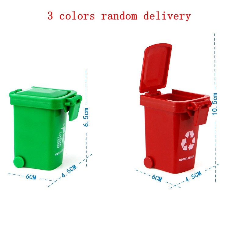 Trash Can Mini Garbage Truck Cans Original Color Curbside Vehicle Bin Toys