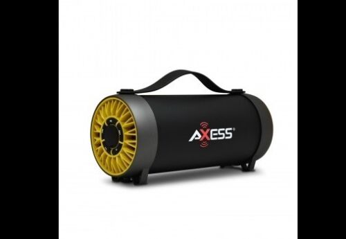 Axess Bluetooth Media Speaker with Equalizer in Yellow - Picture 1 of 1