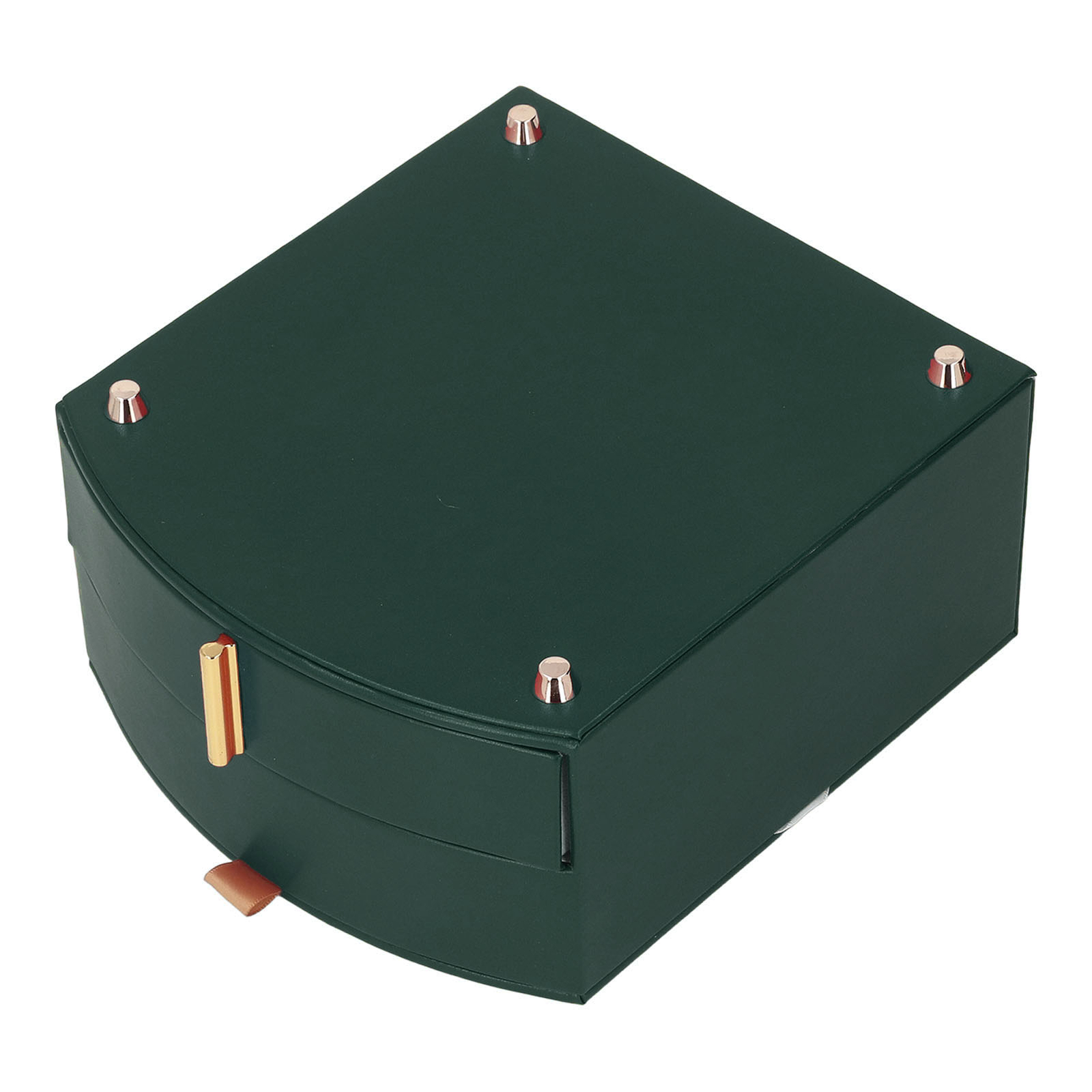 (Dark Green)Jewelry Box Jewelry Box Double Layer Multifunction High