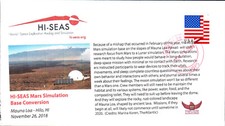 2018 HI-SEAS Mars Simulation Base Conversion Mauna Loa HI 26 November
