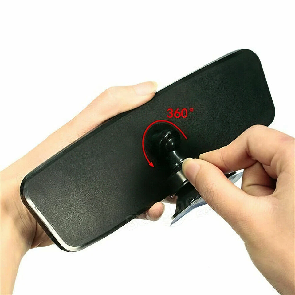 Large Rear View Suction Windscreen Car Mirror - Ideal For Learner Driver & Taxis — 第 3/4 张图片