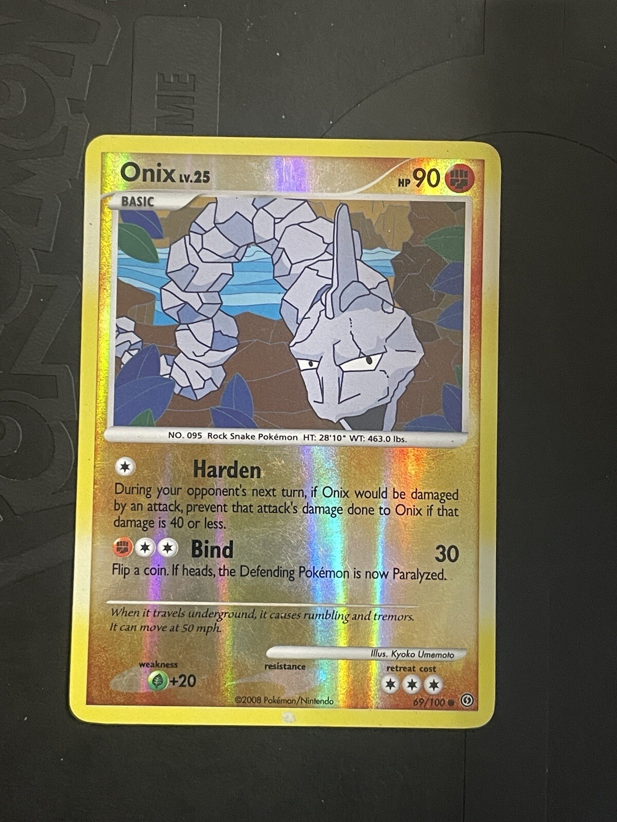 Onix Reverse Holo 69/100 Diamond & Pearl Stormfront Pokémon TCG LP