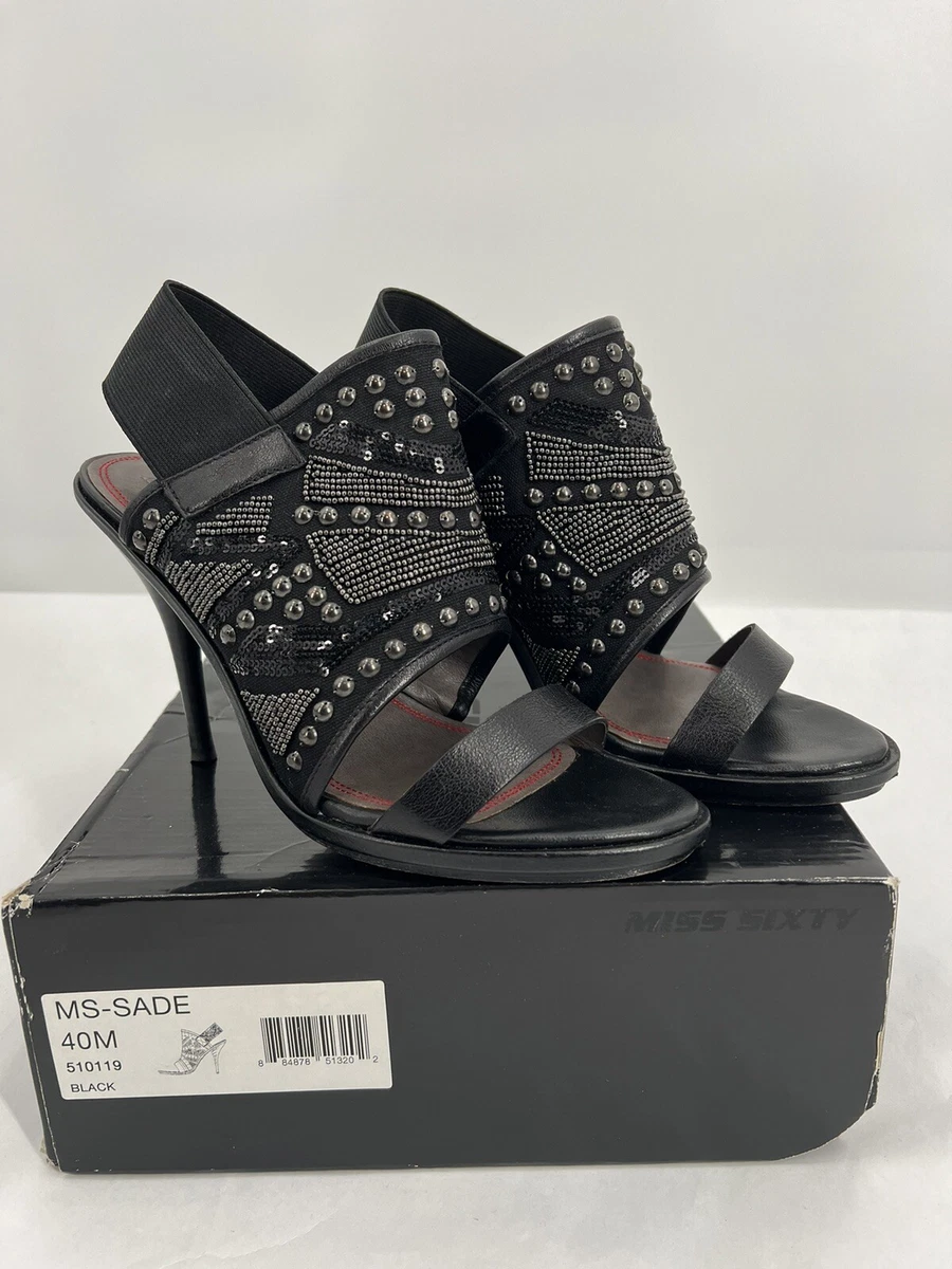 Sandales Miss Sixty En Cuir Blanc Cassé - NILDA - Talons Hauts - Taille 38