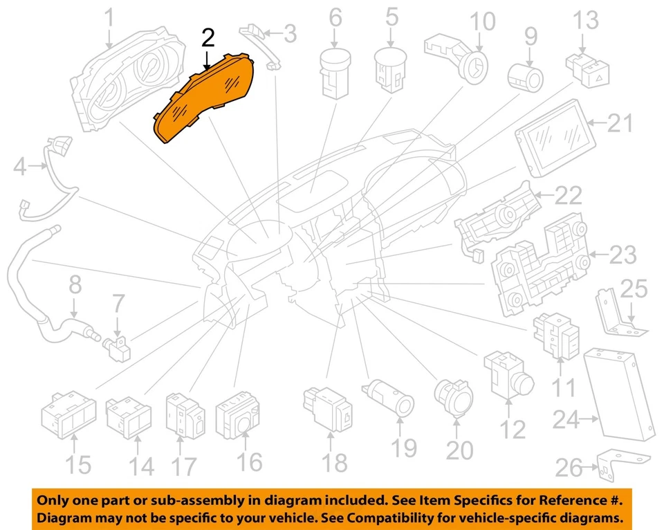 Medidor de velocímetro usado se adapta a: Nissan Armada Cluster MPH 2017 sin crucero adaptativo Foto 2 de 4