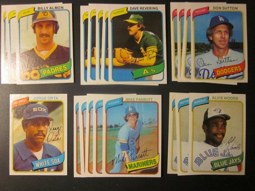 1980 Topps Baseball Pick Choose Finish Your Set( 276- 499) NM, NM/MT - Picture 144 of 197