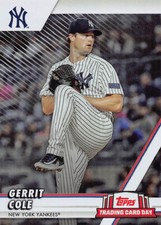 Gerrit Cole 2024 Topps trading card day #NYY-4 New York Yankees SGA 8/3