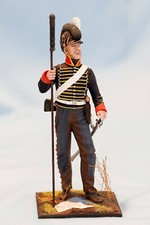 Hand Painted Plastic Figure French Napoleon Infantry Soldier 135 mm Waterloo