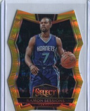 2016-17 Select - RAMON SESSIONS - Gold Die-Cut Prizm #158 - HORNETS  #d 2/10