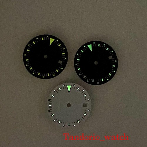 29/30.3mm Black White Sterile Watch Dial Face For MIYOTA 8215 821A DG Movement - Picture 8 of 11