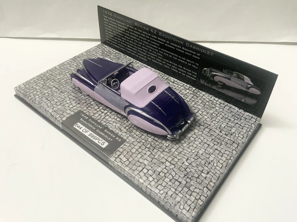 1/43 Minichamps 1948 Cadillac Series 62 Saoutchik Cabriolet - Image 3 of 4