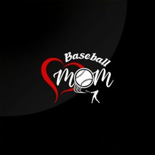 Baseball Mom Decal Vinyl Die Cut Car Stickers Trucks Vans Wall Laptop Multi 7