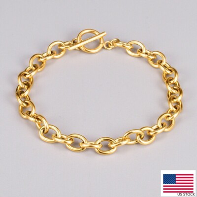 6mm Gold Stainless Steel Rolo Chain