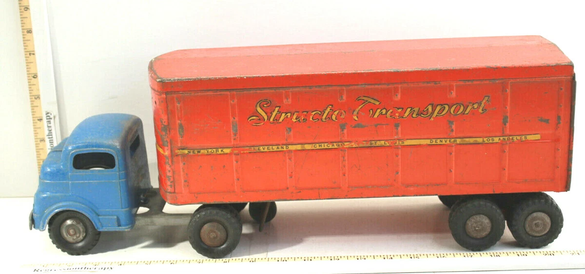 Vintage 1950s Structo Transport Blue