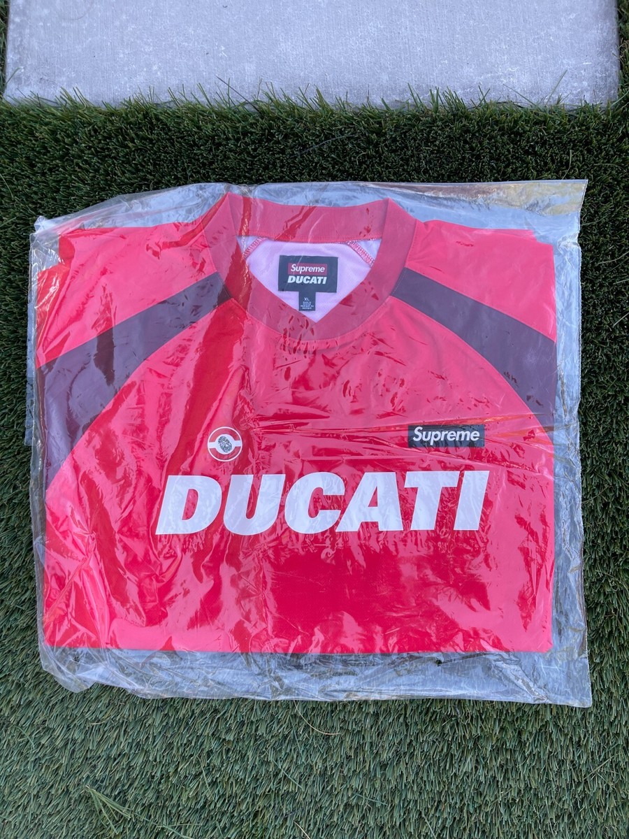 Supreme Ducati Soccer Jersey Red Size - Small, XL, XXL Supreme Ducati Soccer Jersey Red Size - Small, XL, XXL