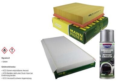 MANN-FILTER Paket Set + Presto Klima-Reiniger für BMW X5 E53 13023053
