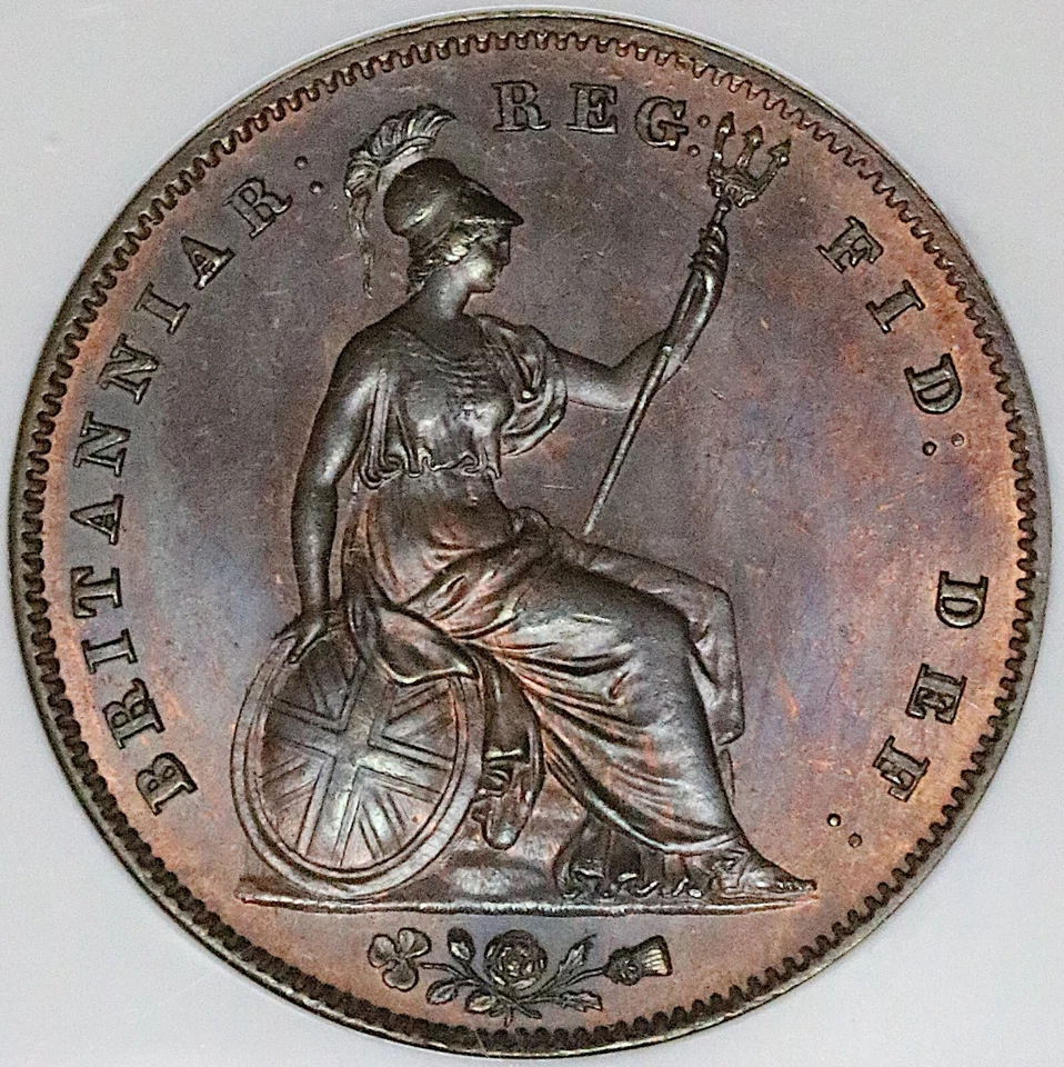 1848/7 NGC MS 65 Victoria Penny Great Britain Overdate Coin POP 3/1 (25042401C) - Image 4 of 4