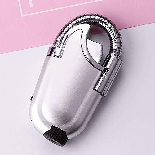 Refillable Butane Torch Lighter 2pcs, with 360&deg;Flexible Neck and Flashlight, ...